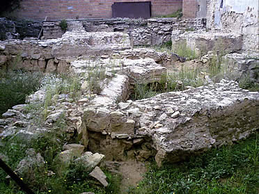 Restos de Baetulo, en el subsuelo de Badalona