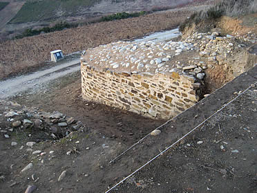 Restos de la muralla de Castro Bergidum