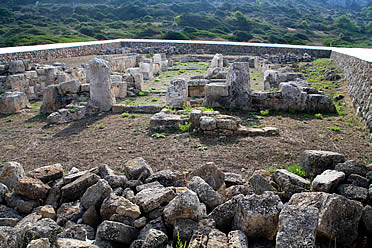Restos de la bas&iacute;lica de Son Bou