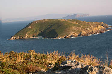 Panor&aacute;mica de la Isla de Ons, frente a las costas viguesas